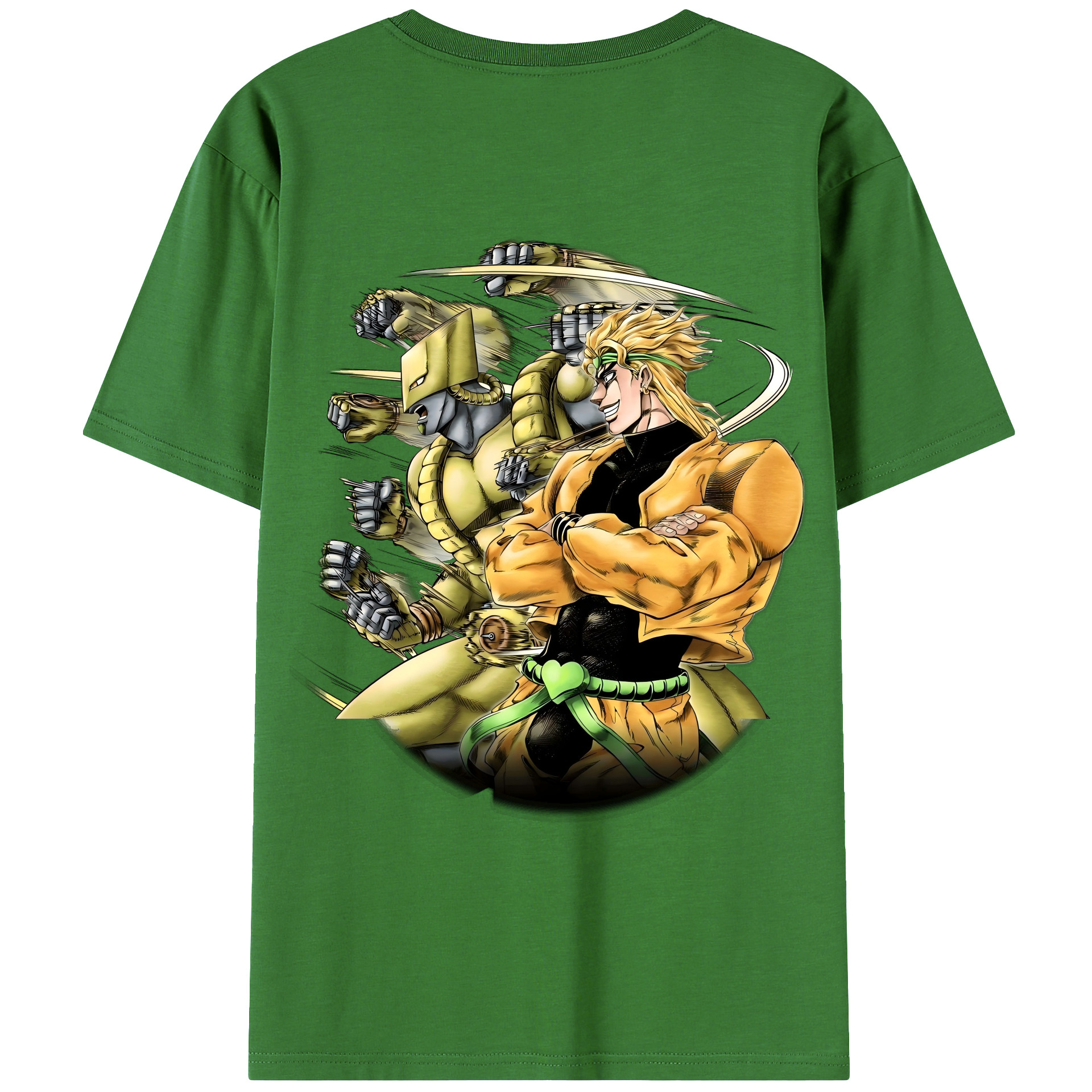 （画像用） ジョジョの奇妙な冒険 ディオ?ブランドー JoJo's Bizarre Adventure Dio Brando レディース半袖Tシャツ(バックプリント)